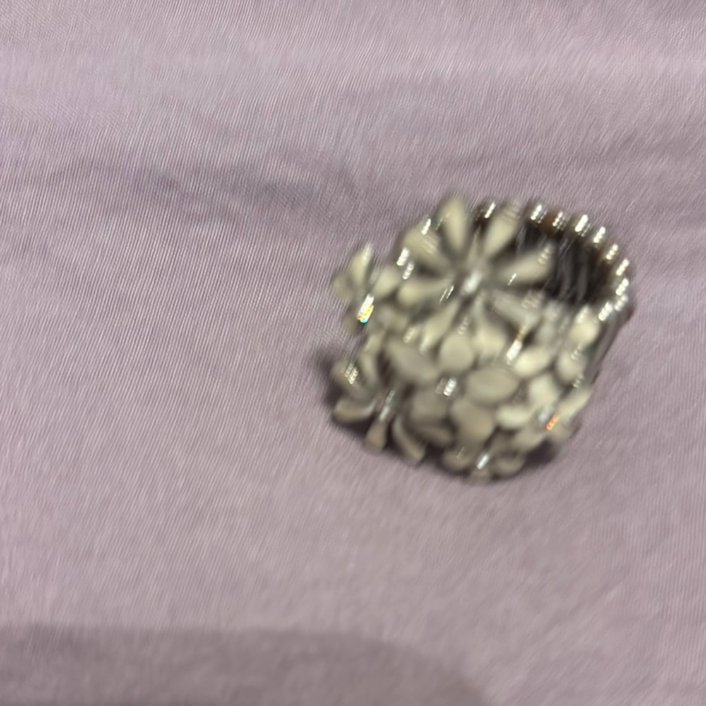 Floral Silver Bracelet - Picture 4 of 5